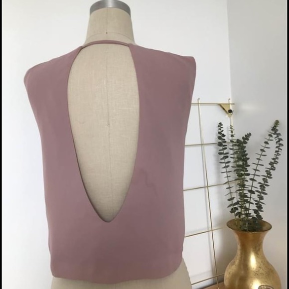 Oliveaceous pink vest tank top - Picture 1 of 4